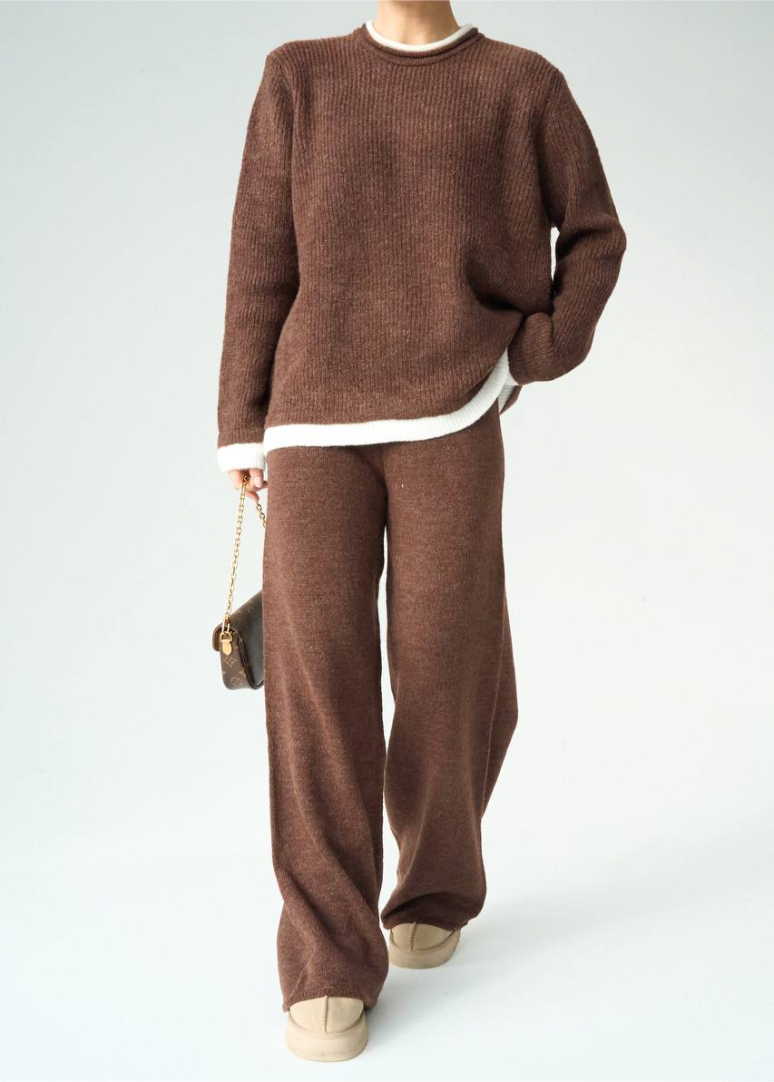 Brown Knit Set