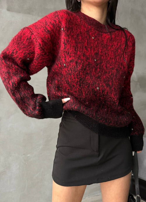 Black And Red Sweater - thestyleloftlb